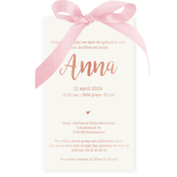 Hoesje, meisjes silhouet rosegoud-Anna